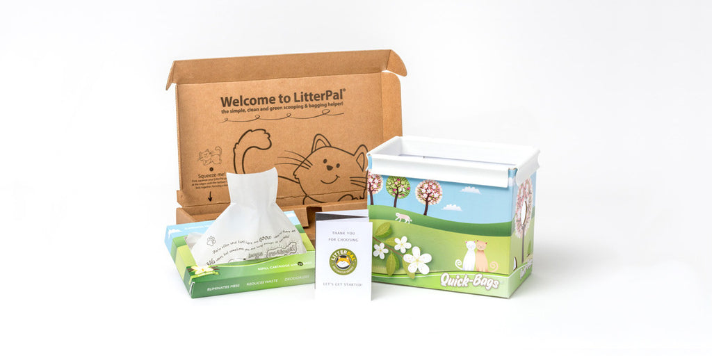 LitterPal lives next to your existing litter box